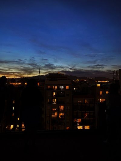 night time views from the bunkers in barcelona